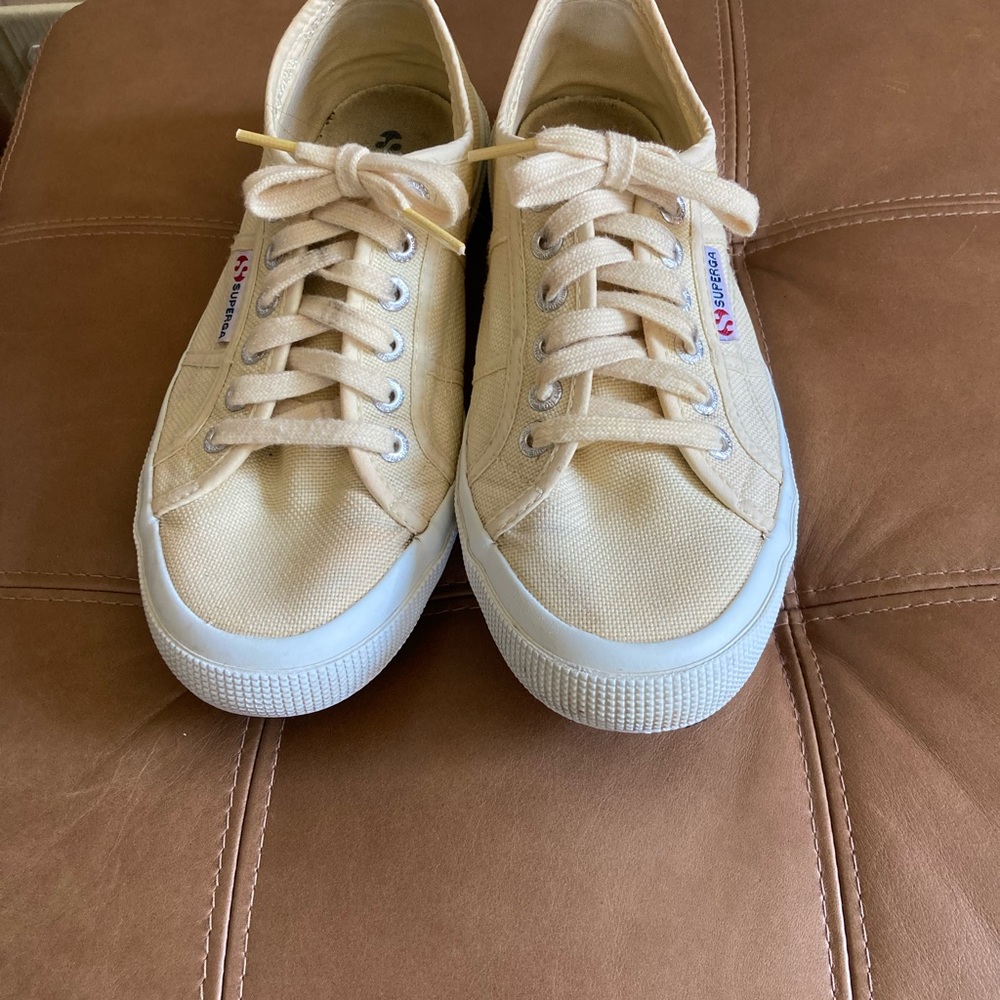Superga Cotu classic sneakers women’s size 8.5 39.5 light yellow